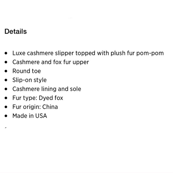 Saks Fifth Avenue Cashmere Slippers Pom-Pom - Picture 7 of 7